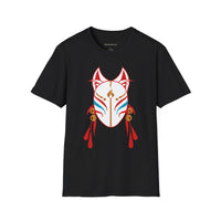 Your Fave Travel Tee | Buy Martian Merch™ AguaFuega White Kitsune Unisex Softstyle T-Shirt | (Inspired By LoveCraft Country)