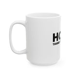 Hope Ceramic Mug #3 – “Tougher Than Tumors” Inspirational Pink Ribbon Coffee Cup | Gift for Cancer Survivor, Fighter, or Caregiver | 11oz or 15oz
