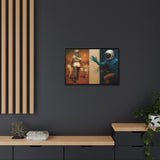 54 Mondays™ Project | Out of Orbit Out of Reach – Beverly Hills Edition | Cosmic Noir Wall Art | Limited Gold Max Fuega™ Signature | FSC-Certified Framed Matte Canvas