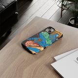 Indigenous Blue iPhone Tough Cases – Artistic Protective Covers | Fits iPhone 8 to iPhone 16 Pro Max | Licensed Design by Quuban Quinterro™