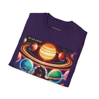 54 Mondays Project™ | @MaxGardenGalax | @BuyMartianHome Planetary Parade 01.25.25 Unisex Softstyle T-Shirt | Leo