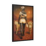 54 Mondays™ Project | Return To Nowhere – Beverly Hills Edition | Cosmic Noir Wall Art | Limited Gold Max Fuega™ Signature | FSC-Certified Framed Matte Canvas