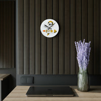 Rocket Panda Acrylic Wall Clock