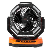 Portable Fan Rechargeable 13 Inch, Battery Powered Fan With LED Lantern, 4 Speeds Adjustable