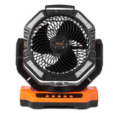 Portable Fan Rechargeable 13 Inch, Battery Powered Fan With LED Lantern, 4 Speeds Adjustable