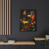 54 Mondays™ Project | Crownfall Relics – Beverly Hills Edition | Surreal Cosmic Noir Still Life | Limited Gold Max Fuega™ Signature | FSC-Certified Framed Matte Canvas