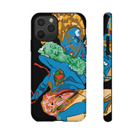 Indigenous Blue iPhone Tough Cases – Artistic Protective Covers | Fits iPhone 8 to iPhone 16 Pro Max | Licensed Design by Quuban Quinterro™