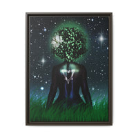 The One With the Mother | Framed 18x24 Canvas | Divine Feminine Cosmic Art for Earth Signs : Taurus, Virgo, Capricorn | (FSC-Certified Wood) | International Shipping Available