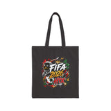 FIFA 2026 HTX Soccer Graphic Tote Bag — World Cup Fan Canvas Shopper