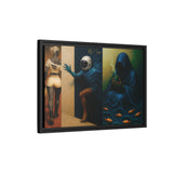 54 Mondays™ Project | Out Sight Out of Mind Out of Love – Beverly Hills Edition | Cosmic Noir Triptych | Limited Gold Max Fuega™ Signature | FSC-Certified Framed Matte Canvas