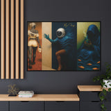 54 Mondays™ Project | Out Sight Out of Mind Out of Love – Beverly Hills Edition | Cosmic Noir Triptych | Limited Gold Max Fuega™ Signature | FSC-Certified Framed Matte Canvas