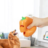 Planetary Pets™ | Interactive Durable Thermoplastic Rubber Dog Chew Toy Halloween Pumpkin Shaped | Treat-Dispensing Funnel Toy For All Breed Sizes |  Pet Puzzle Toy For Teething & Boredom