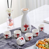 For Wine Lovers | @BuyMartianHome Ancient Style Japanese Ceramic Sake Set | Traditional Single-Cup Spirits Set