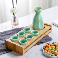 For Wine Lovers | @BuyMartianHome Ancient Style Japanese Ceramic Sake Set | Traditional Single-Cup Spirits Set