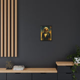 54 Mondays™ Project | Astronaut Tuxedo Portrait – Beverly Hills Edition | Cosmic Noir Wall Art | Limited Gold Max Fuega™ Signature | FSC-Certified Framed Matte Canvas