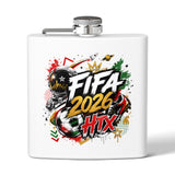 FIFA 2026 HTX Stainless Steel Flask — Soccer World Cup Commemorative 6oz