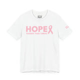 Breast Cancer Awareness T-Shirt – Hope Tougher Than Tumors™ & QUEENS DON’T QUIT™ Unisex Jersey Tee | Inspirational Gift for Survivor, Fighter, or Supporter