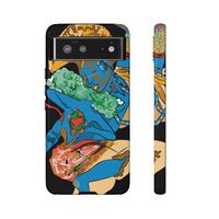 Indigenous Blue Google Pixel Tough Cases – Artistic Protective Covers | Fits Pixel 3 to Pixel 9 Pro | Licensed Design by Quuban Quinterro™