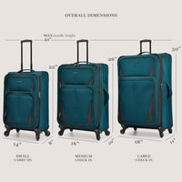 Your Fave Travel Merch | U.S. Traveler Rio 2-Piece Expandable Softside Luggage Set - Durable Travel Companion