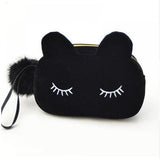 Your Fave Travel Merch | Cartoon Kitty Cat Bag | Clutch | Cosmetics | Gifts for Women | Makeup Bag | Storage Case