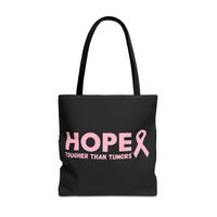 Supportive Breast Cancer Awareness Tote – Double-Sided  “Tougher Than Tumors” + “Queens Don’t Quit” Design | Gift Bag for Survivors, Fighters & Supporters