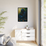 54 Mondays™ Project | Keeper of the Tide – Beverly Hills Edition | Stormtide Serpentine Cosmic Noir Wall Art | Limited Gold Max Fuega™ Signature | FSC-Certified Framed Matte Canvas