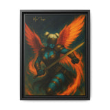 54 Mondays™ Project | Mona Marlowe: The Winged Reckoning – Beverly Hills Edition | Cosmic Noir Wall Art | Limited Gold Max Fuega™ Signature | FSC-Certified Framed Matte Canvas