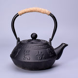 @BuyMartianHome | 30 oz Cast Iron Tetsubin Teapot | Japanese Style Hand-Painted Tea Kettle for Loose Leaf Tea | Traditional Iron Tea Pot | For Tea Lovers