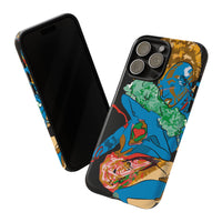 Indigenous Blue iPhone Tough Cases – Artistic Protective Covers | Fits iPhone 8 to iPhone 16 Pro Max | Licensed Design by Quuban Quinterro™
