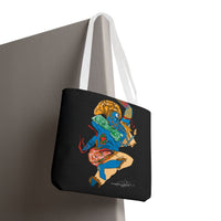 Indigenous Blue Limited Edition Tote Bag – Signed Collectible Art Bag by CIQ Designs x Buy Martian Merch™ | Numbered Series of 100 with Digital Certificate