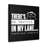 Buy Martian Merch ™ |  Fit Goddess Tribe ™ | There's No Traffic In My Lane Premium Squared Gallery Wrap