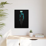 Rein in Ray-Bans: Femme Fatale – Framed 18x24 Canvas | Galactic Noir Steampunk Wall Art (FSC-Certified Wood) | International Shipping Available