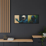 54 Mondays™ Project | Out of Sync Out of Touch – Beverly Hills Edition | Cosmic Noir Wall Art | Limited Gold Max Fuega™ Signature | FSC-Certified Framed Matte Canvas