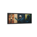 54 Mondays™ Project | Out Sight Out of Mind Out of Love – Beverly Hills Edition | Cosmic Noir Triptych | Limited Gold Max Fuega™ Signature | FSC-Certified Framed Matte Canvas