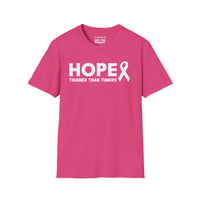Hope & Strength Pink Ribbon T-Shirt – Breast Cancer Awareness Tee | Unisex Softstyle Shirt for Survivors, Fighters, and Supporters