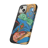 Indigenous Blue iPhone Tough Cases – Artistic Protective Covers | Fits iPhone 8 to iPhone 16 Pro Max | Licensed Design by Quuban Quinterro™