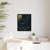 54 Mondays™ Project | Keeper of the Tide – Beverly Hills Edition | Stormtide Serpentine Cosmic Noir Wall Art | Limited Gold Max Fuega™ Signature | FSC-Certified Framed Matte Canvas