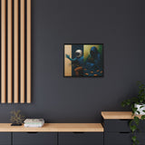 54 Mondays™ Project | Out of Sync Out of Touch – Beverly Hills Edition | Cosmic Noir Wall Art | Limited Gold Max Fuega™ Signature | FSC-Certified Framed Matte Canvas