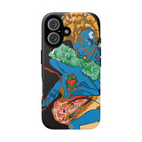Indigenous Blue iPhone Tough Cases – Artistic Protective Covers | Fits iPhone 8 to iPhone 16 Pro Max | Licensed Design by Quuban Quinterro™