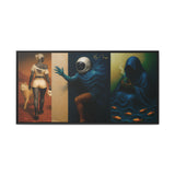 54 Mondays™ Project | Out Sight Out of Mind Out of Love – Beverly Hills Edition | Cosmic Noir Triptych | Limited Gold Max Fuega™ Signature | FSC-Certified Framed Matte Canvas