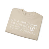 54 Mondays™ Project | M633™ Unlock The Cheat Codes To My Purpose Unisex Sweatshirt | Various Colors (Sizes S - 3XL)