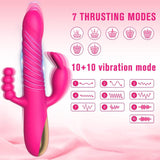 The Saucy Martian ™ |  3 in 1 Dildo Rabbit G Spot Vibrator | 7 Thrusting +10 Vibrations | Vaginal & Anal Stimulator