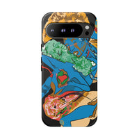 Indigenous Blue Google Pixel Tough Cases – Artistic Protective Covers | Fits Pixel 3 to Pixel 9 Pro | Licensed Design by Quuban Quinterro™