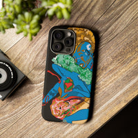 Indigenous Blue iPhone Tough Cases – Artistic Protective Covers | Fits iPhone 8 to iPhone 16 Pro Max | Licensed Design by Quuban Quinterro™