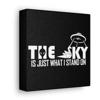 Buy Martian Merch ™ |  Fit Goddess Tribe ™ | The Sky Is Just What I Stand On Premium Squared Gallery Wrap