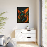 54 Mondays™ Project | Mona Marlowe: The Winged Reckoning – Beverly Hills Edition | Cosmic Noir Wall Art | Limited Gold Max Fuega™ Signature | FSC-Certified Framed Matte Canvas