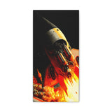 Buy Martian Merch ™ | Space City HTX MJM | Mars (Steampunk Rocket) Premium Gallery Wrap (Various Sizes)