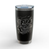 Engraved FIFA 2026 HTX Soccer Tumbler – 20oz Stainless Travel Cup