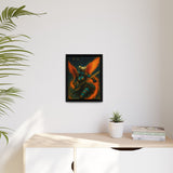 54 Mondays™ Project | Mona Marlowe: The Winged Reckoning – Beverly Hills Edition | Cosmic Noir Wall Art | Limited Gold Max Fuega™ Signature | FSC-Certified Framed Matte Canvas