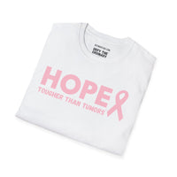 Hope & Strength Pink Ribbon T-Shirt – Breast Cancer Awareness Tee | Unisex Softstyle Shirt for Survivors, Fighters, and Supporters